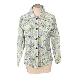 Keren Hart Floral Button-Down Jean Jacket – Size S